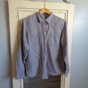 Lauren Jeans Co. Stripe button down